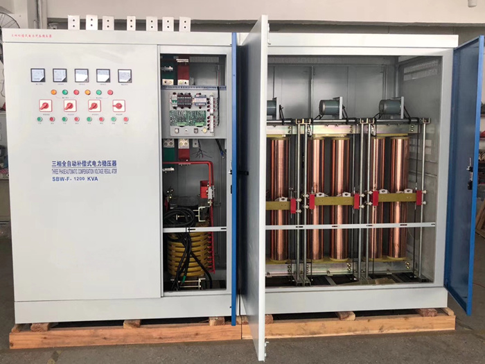 電壓不穩(wěn)SBW-320KVA 320KW工地建筑礦山隧道三相補(bǔ)償電力穩(wěn)壓器